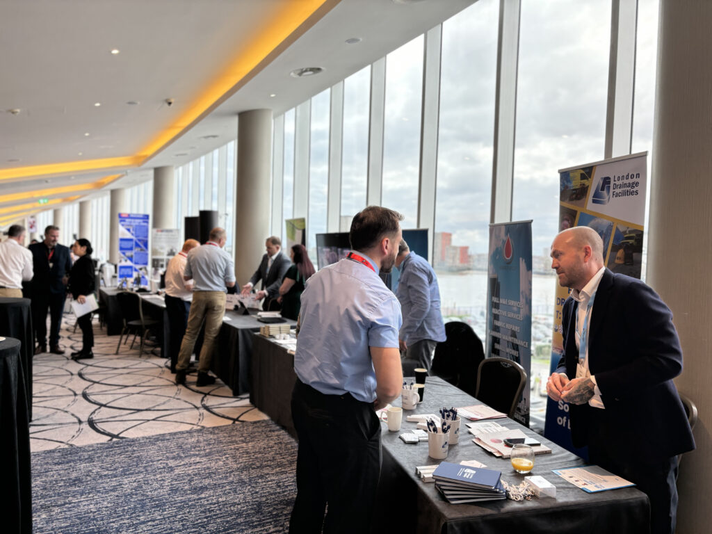 buyers visiting facilities management supplier showcase stands