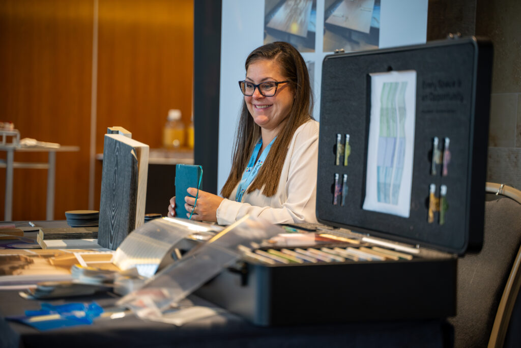 supplier showcasing projects materials